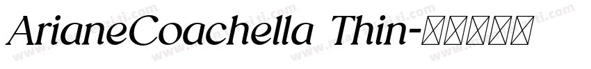 ArianeCoachella Thin字体转换